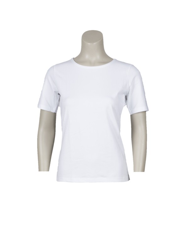 T-shirt basic korte mouw wit