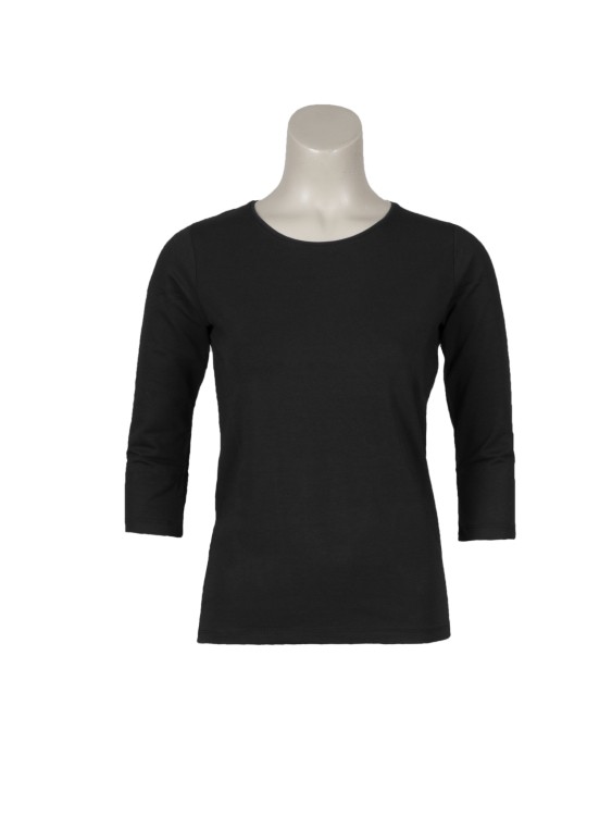 Ingenieurs Als reactie op de Oproepen T-shirt basic 3/4 mouw zwart | Rosedale Collections