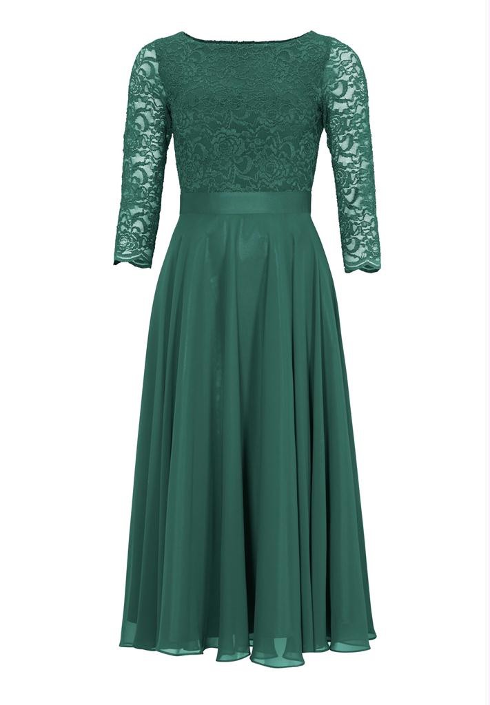Kwadrant zuurgraad beest Cocktail jurk diep groen | Rosedale Collections